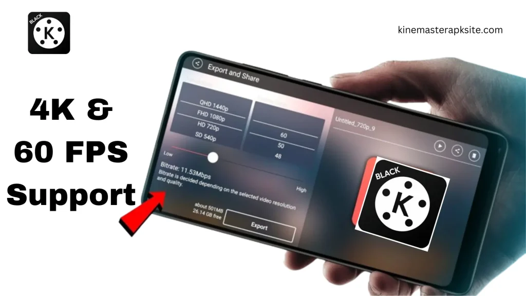 4K-60-FPS-Support-In-Black-KiineMaster-MOD-APK